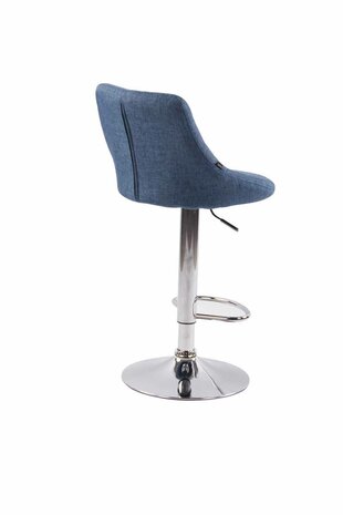 2-delige set barkrukken Lozia Stof C, Blauw
