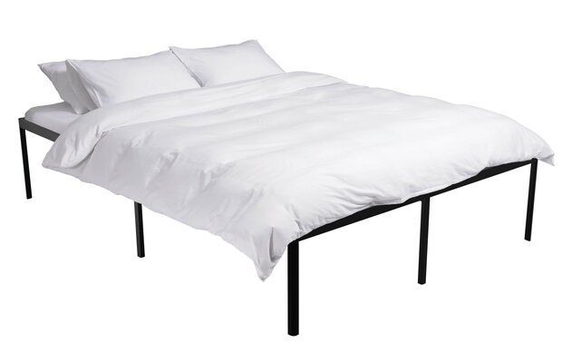 Metalen bed Himlan 200x140x41 cm, Zwart