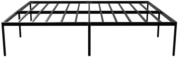 Metalen bed Himlan 200x140x41 cm, Zwart