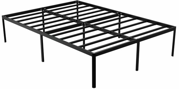 Metalen bed Himlan 200x140x41 cm, Zwart