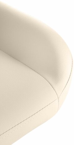 Barstoel Braga Goud Kunstleer, Creme