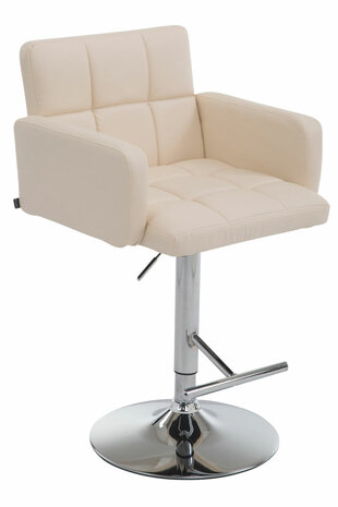 Barstoel Les Engalos Kunstleer C, Creme