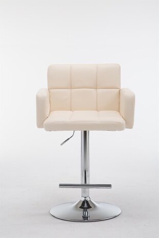 Barstoel Les Engalos Kunstleer C, Creme