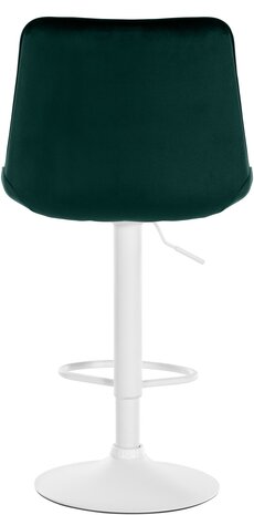 2-delige set barkruk Tino fluweel wit, Groen