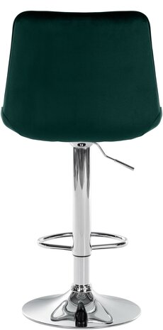 Barkruk Tino Fluweel chroom, Groen