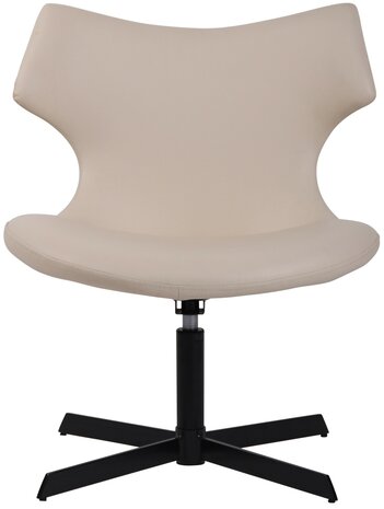 Ligstoel Wallend Kunstleer, Creme