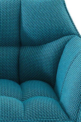 2-delige set barkruk Domasa stof zwart, 