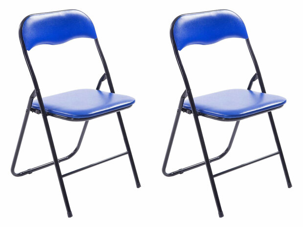 2-delige set klapstoel Filex, Zwart
