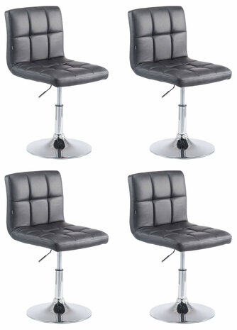 4-delige Loungeset Pilmi V2, Zwart