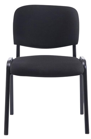 4-delige set stoelen XL Kin Stof, Zwart