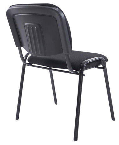 4-delige set stoelen XL Kin Stof, Zwart