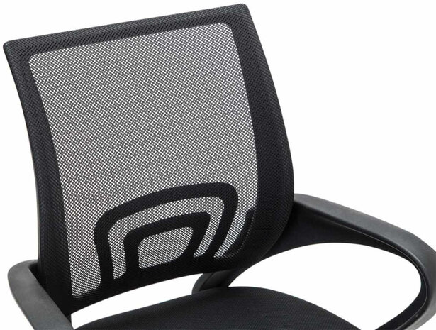 Set van 2 bezoekersstoelen Aeruke, Zwart