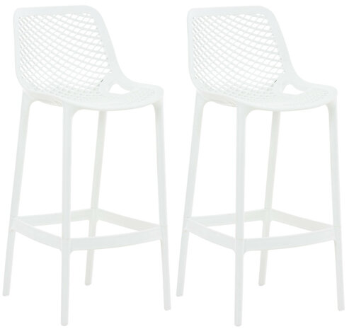 2-delige set barkruk Iar, Wit