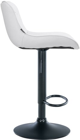 Barkruk Venoro kunstleer zwart, Wit