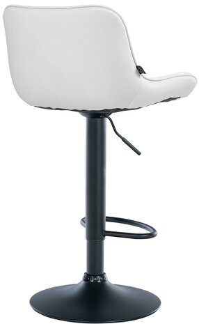 Barkruk Venoro kunstleer zwart, Wit