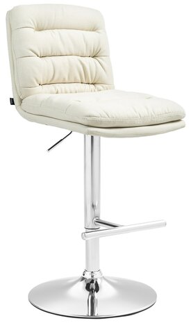 Barstoel Dimir Stof chroom, Creme