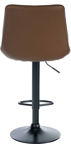 2-delige set barkruk Tino kunstleer zwart, Bruin