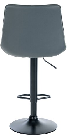 Set van 2 barkrukken Tino kunstleer zwart, Grijs
