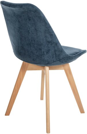Stoel Linares Koord, Blauw