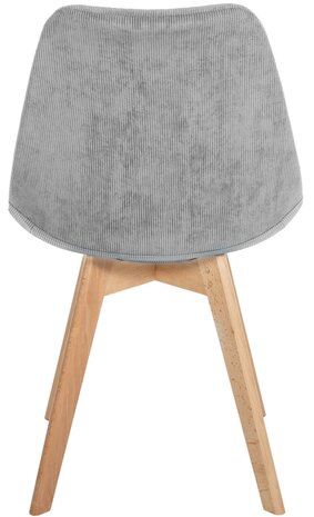 4-delige set stoel Loneras Cird, Grijs