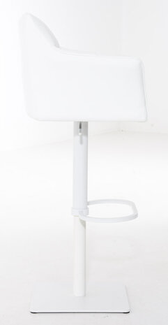 2-delige set barkruk Domasa kunstleer wit, Wit