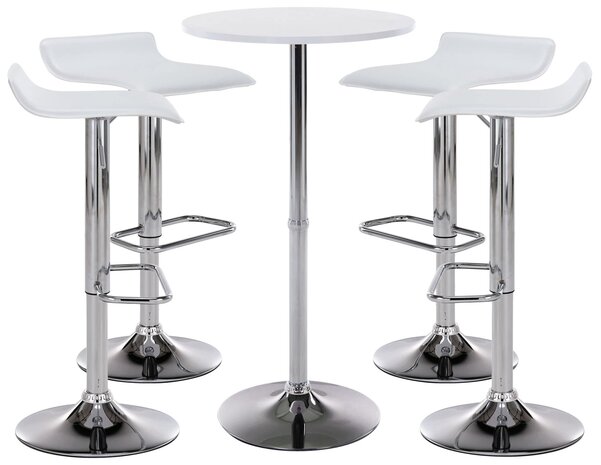 4-delige Bartafel Set Isbirg, Wit