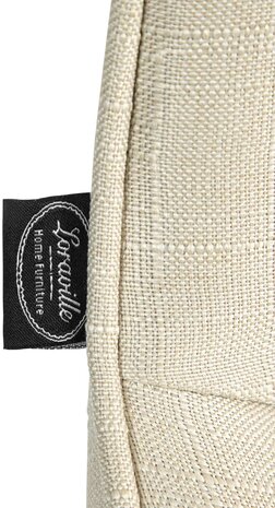 Barkruk Venoro Stof chroom, Creme