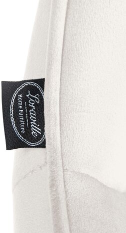 Barkruk Venoro Fluweel chroom, Creme
