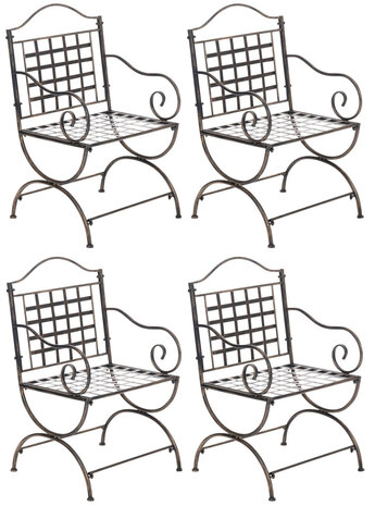 4-delige set stoelen Latto, 