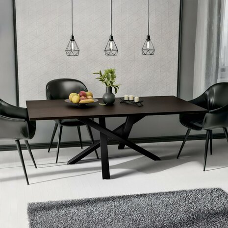 Tafelpoten Fenniy 120x70x72, Zwart