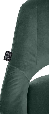 2-delige set barkrukken Melit fluweel W, Groen