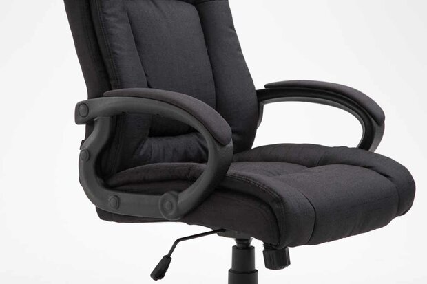 Bureaustoel XL Spirti Stof, Zwart