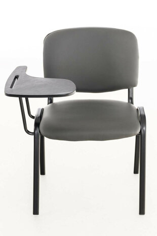 4-delige set stoelen Kin met inklapbare kunstlederen tafel, Grijs