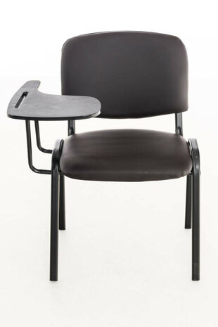 4-delige set stoelen Kin met inklapbare kunstlederen tafel, Bruin