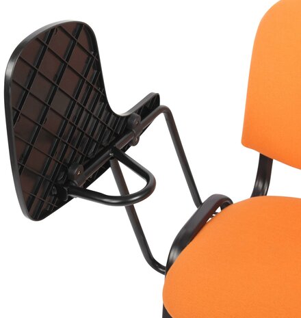 4-delige set stoelen Kin met klaptafel stof, Oranje