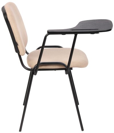 4-delige set stoelen Kin met inklapbare tafel stof, Creme