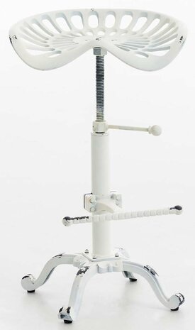 2-delige set barkruk Betch, Wit
