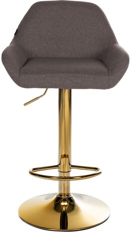 Barkruk Braga Goud Stof, Bruin