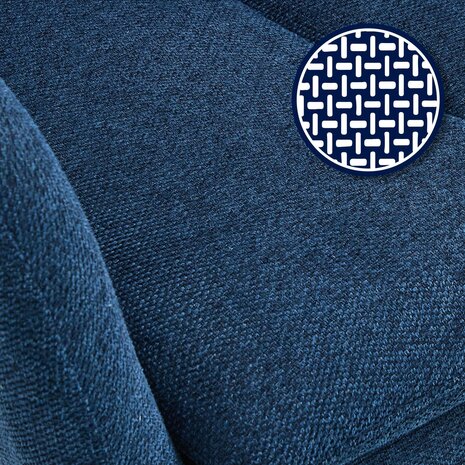Eetkamerstoel Semors Stof, Blauw
