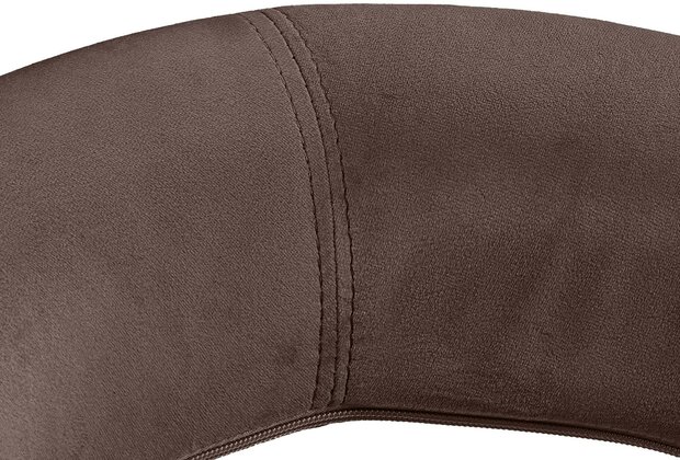 Barkruk Alindo Fluweel zwart, Bruin
