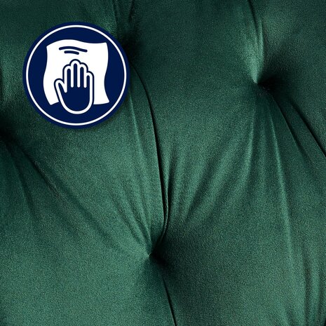 Set van 2 eetkamerstoelen Cissas, Groen