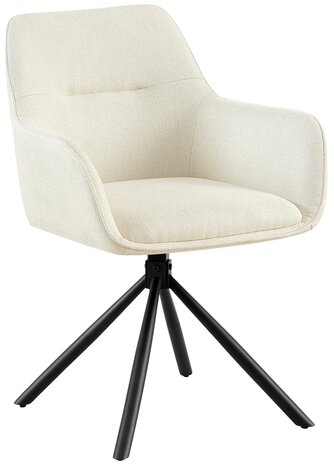 Stoel Toptin Stof, Creme