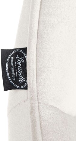 Barkruk Venoro fluweel wit, Creme