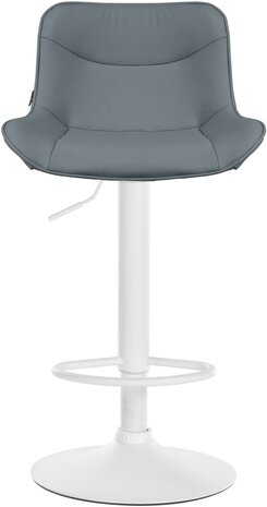 Barstoel Venoro Kunstleer wit, Grijs