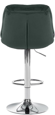 Barkruk Leural Fluweel chroom, Groen