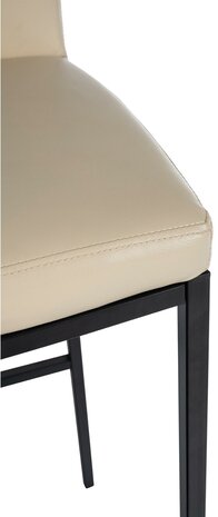 Barstoel Froepert Kunstleer B, Creme