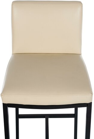 Barstoel Froepert Kunstleer B, Creme
