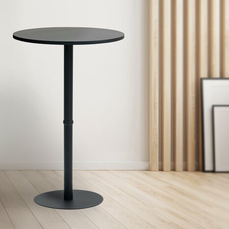Statafel Horeferd rond 75 cm, Zwart