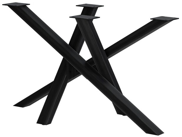 Tafelpoten Fenniy 120x60x72, Zwart