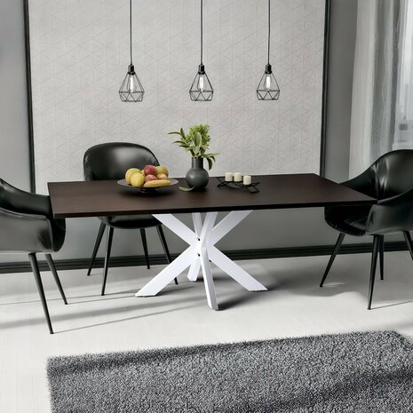 Tafelpoten Belixe 100x100 cm, Wit